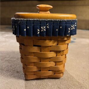 Handcrafted Woven Basket with Lid